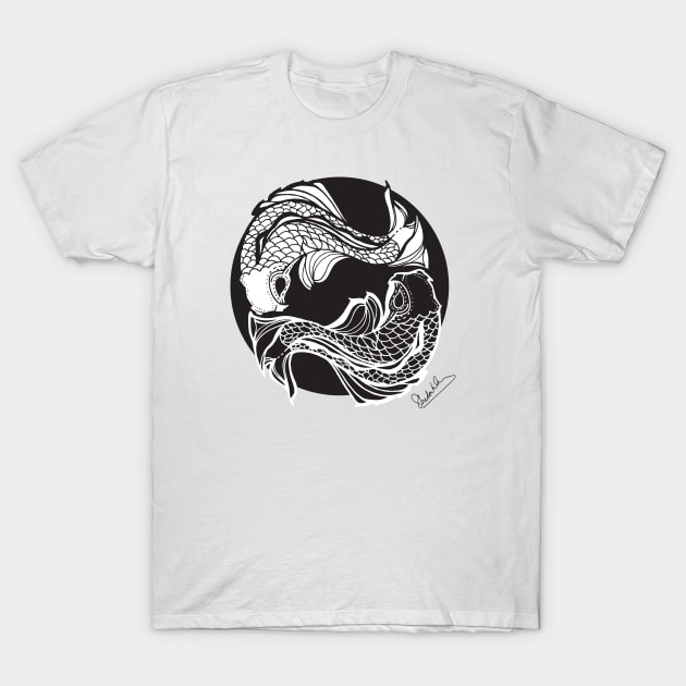 Pisces Fish Reverse T-Shirt by BigBridgeStudios